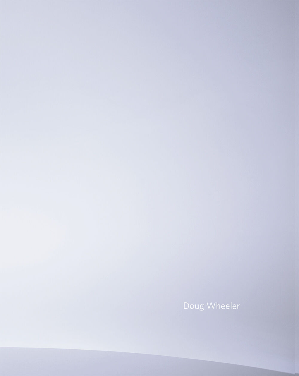 Cover of a book titled Doug Wheeler, published by David Zwirner Books in 2019.